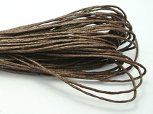 100 Meters Brown Waxed Cotton Beading Cord 1mm for Bracelet Necklace 2024 - buy cheap