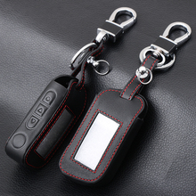 A93 A96 Keychain Black Leather Cover Key Case for Starline A93 Two Way Car Alarm Remote Controller A63 LCD Transmitter 2024 - buy cheap