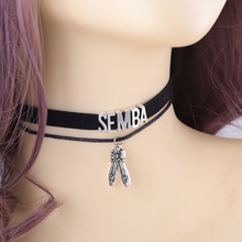 Fashion SEMBA Choker Necklace dance shoes  Charm Pendant Velvet handmade Collar Gothic Jewelry choker for women 2024 - buy cheap