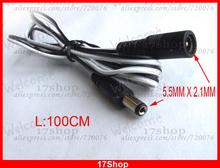 30pcs 5.5 X 2.1mm jack Female TO 5.5mm x 2.1mm DC Power Plug Male Extension cable 2024 - buy cheap