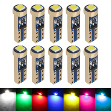 Bombillas LED para Panel de instrumentos, luz LED Canbus T5 W3W 3030 1 SMD, 37 73 74, cuña, para tablero de instrumentos, azul, rojo y rosa, 10 Uds. 2024 - compra barato