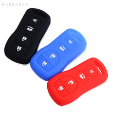 Silicone Soft Case Cover Fit For Nissan Maxima Altima 350Z Sentra Armada Titan Remote Key 4 Buttons 2024 - buy cheap