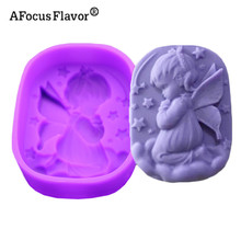 1 Pc Angel Girl Natural Soap Handmade Soap Mold Silicone Cake Ice Modeling Tool Pastry Arts Decorative Kitchen Cupcake Paper 2024 - buy cheap