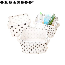 1PC Small fresh desktop cotton and linen foldable debris basket storage basket holding picnic basket cesto organizador 2024 - buy cheap