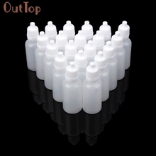 OutTop  100PCS 20ml/30ml/50ml Empty Plastic Squeezable Dropper Bottles Eye Liquid Dropper Refillable Bottles Plastic C2018 DEC19 2024 - buy cheap