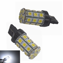 1 шт. T20 W21/5 Вт 7443 W21W 7440 WY21W 27 5050 SMD светодиодный чистый белый авто стоп-сигнал поворота Стоп сзади светильник лампа DC12V 2024 - купить недорого