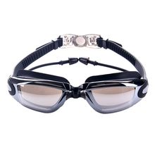 Профессиональные силиконовые очки для плавания с защитой от запотевания, очки для плавания с УФ-защитой и затычками для мужчин и женщин 2024 - купить недорого
