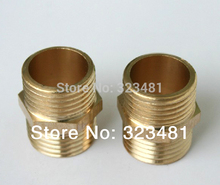 12pcs/lot Double Male 1/2" Brass Coupling Fittings Equal Water Plumbing Nipples Fittings Copper Free Shipping 2024 - buy cheap