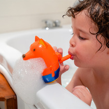 Máquina de burbujas de zorro al aire libre, juguete de baño de pollo, fabricante de burbujas de bebé, bañera de natación, jabón, Juguetes de agua para niños, Juguetes de playa 2024 - compra barato