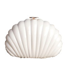 2018 evening bag fashion pearl shell chain bag high-end banquet clutch bag creative personality shoulder bag women shell handbag 2024 - buy cheap