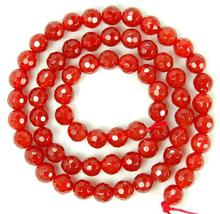 New Arriver 6MM Faceted Red A-gate Round Loose Beads 15.5inches,Free Shipping 2024 - buy cheap