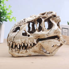 Aquarium Decorations Dinosaur T-Rex Skull Gifts Fossil Statue Collectibles Fish Tank Skeleton Lifelike Unique Craft skull 2024 - buy cheap