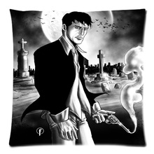 Gran oferta 2016, funda de almohada de piel de melocotón de poliéster con estampado de dos lados de Dylan Dog, funda de cojín de 18x18 pulgadas para el hogar 2024 - compra barato