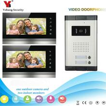 Yobang Security 7 "видео телефон двери 700TVLine HD IR камера домашняя квартира децион движения для 2-квартиры 2024 - купить недорого