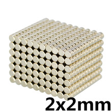 100pcs Dia 2x2 mm round magnet N35 rare earth super strong permanent neodymium magnets for crafts Disc 2*2mm 2024 - buy cheap