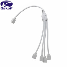 Cable divisor de conector hembra de 1 a 4 cintas LED RGB, accesorio de tira con conector de 4 pines para tiras LED 3528 5050 2024 - compra barato
