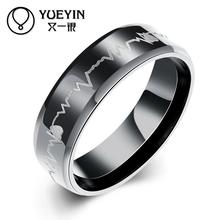 New Fashion titanium steel ring for men Bridal Sets finger rings high quality crystal new design ring Wholesale price R019-A-8 2024 - buy cheap