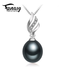 FENASY Bohemian Necklace Pearl Jewelry necklaces & pendants flower Jewelry necklace women 925 silver necklace for women 2024 - buy cheap