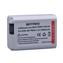 Аккумулятор Batmax для цифровой камеры Sony a7 a7R NEX 3 3N 7 NEX5 A65 A77 A3500 A5000 A6000 A6300, 2000 мАч, 1 шт. 2024 - купить недорого