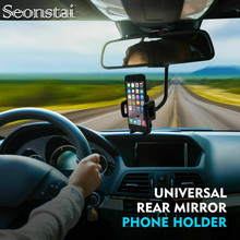 Soporte Universal para espejo retrovisor de coche, soporte de teléfono móvil Flexible de 360 grados para iPhone, Samsung, GPS y teléfono inteligente 2024 - compra barato