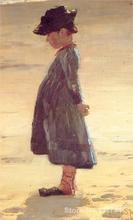 danish art Girl on the Beach Peder Severin Kroyer paintings for sale High quality Hand painted 2024 - buy cheap
