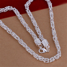 New listing Classic Mens  silver color  Necklace Fashion wild Jewelry Holiday Gifts Free Shipping 2024 - buy cheap