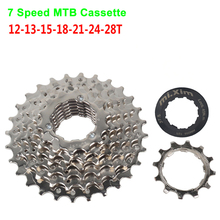 12T-28T Mountain MTB Bike 7 Speed Cassette Bicycle 21 Speed Card Type Flywheel Bicycle Freewheel 2024 - buy cheap