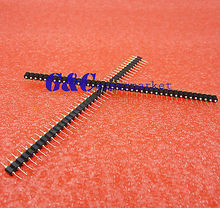 Single Row 40Pin 2.54mm Round Male Pin Header gold plated machined 2024 - buy cheap