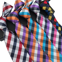 Corbata de rejilla de Color claro para hombre, corbatas de seda de lujo, formales, de negocios, corbata para fiesta, nueva de 2018 2024 - compra barato