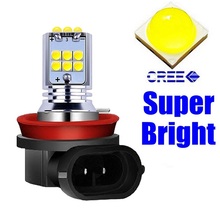 1 Piece 2019 NEW H11 H8 Super Bright LED Auto Front Fog Lamp Car Anti Fog Light Driving Bulb 6000K White 3000K Yellow 2024 - buy cheap