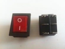 50 шт. красный индикатор DPDT 6-контактный клавишный переключатель 2024 - купить недорого
