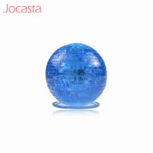 Earth Model Puzzle Toys 3D Ball Crystal Puzzle Planet Building Assembling Intelligent DIY Jigsaw With Flash Light Toy For Kids 2024 - buy cheap