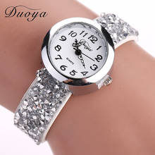 Duoya Brand Watch Women Watches Luxury Crystal Bracelet Quartz Wristwatches Rhinestone Clock Ladies Dress Gift relogio feminino 2024 - buy cheap