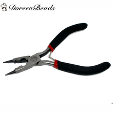 DoreenBeads Iron Alloy Round-nose Pliers Black Grips Beading Jewelry Pliers Tool & Equipment Handmade DIY Jewelry Accessories 2024 - buy cheap