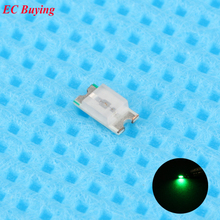 Lâmpada de led para chip smd, 20 peças 1206 (3216) amarelo verde lâmpada de superfície smt, contas ultra brilhantes, diodo emissor de luz diy