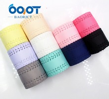 OOOT BAORJCT G-18701-574  hot sale 45 mm 10 yards hollow Flowers solid Grosgrain Ribbon,DIY materials,Clothing accessories 2024 - buy cheap