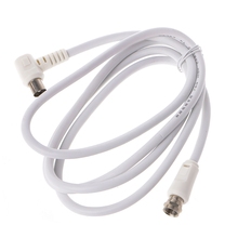 9.5mm branco 90 graus macho a f tipo cabo da antena de satélite da tevê coaxial masculina 2024 - compre barato