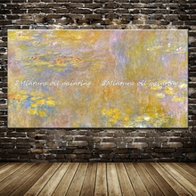 Venta al por mayor 100% pintado a mano cuadro al óleo de Monet reproducción abstracta moderna pintura al óleo en lienzo pintura de pared decoración del hogar 2024 - compra barato
