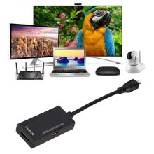 Micro USB MHL 2,0 к HDMI HDTV TV HD Кабель-адаптер 1080P HD HDMI аудио видео кабель MHL конвертер для телефона мобильного ноутбука ПК ТВ 2024 - купить недорого