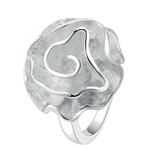 Красивое блестящее посеребренное кольцо с цветком, модное Ювелирное кольцо для женщин и мужчин, /UOHGWUOH HDIHNNZR 2024 - купить недорого