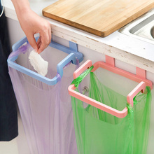 New Kitchen Organizer Plastic Trash Bag Holder Bathroom Towel Rack Save Space Kitchen Accessories Garbage Bag Holder 18*14*14cm 2024 - buy cheap
