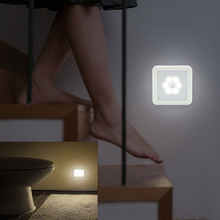 Lâmpada noturna com sensor de movimento, operada à bateria, luz noturna com sensor de movimento, para entrada wc 2024 - compre barato