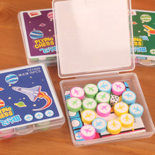 cute stationery cartoon boxed flight chess eraser exquisite rubber box flying chess game eraser 2024 - buy cheap