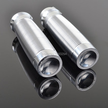 Silver Aluminum 1Inch  Custom Rough Crafts Handlebar Grips Fits For Harley XL 883R Sportster Chopper Bobber Dyna Touring 2024 - buy cheap