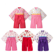 Newborn Baby Girl Rompers Kimono Pajamas Japanese Robes Baby Clothes Bathrobe Toddler 0-2Years Old Girls Costume Y532 2024 - buy cheap