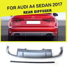 Difusor trasero PP para coche, protector de parachoques para Audi A4, sedán, parachoques estándar, solo 2017 2024 - compra barato