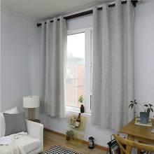 JUYANG. Solid color linen blackout curtains. Serene gray living room curtains. Perforated way. 2024 - buy cheap