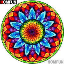 Homfun-pintura diamante 5D DIY "paisaje de flores", bordado 3D con diamantes de imitación cuadrados o redondos, estilo punto de cruz, decoración del hogar, A13240 2024 - compra barato