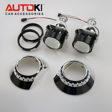 Autoki-lente de projetor bi-xenon para farol automotivo, contém shrouds estendidos, para bmw m3 e90/e91/e92/e93 zkw e46, uso xenon 2024 - compre barato