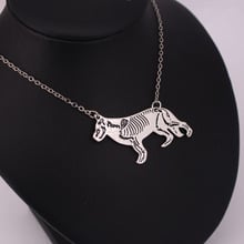 hzew german shepherd skeleton pendant necklace dog necklaces veterinarian gift 2024 - buy cheap